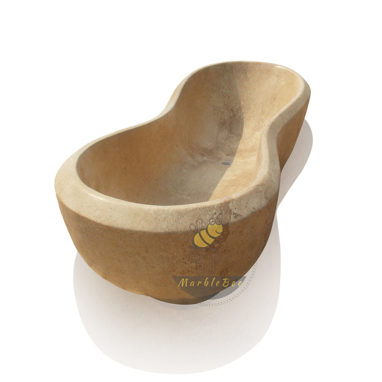Beige Unique Travertine Tub