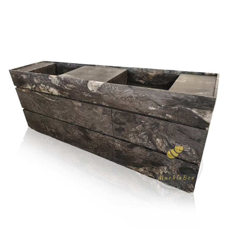 Floating Vanity with Marble Top
