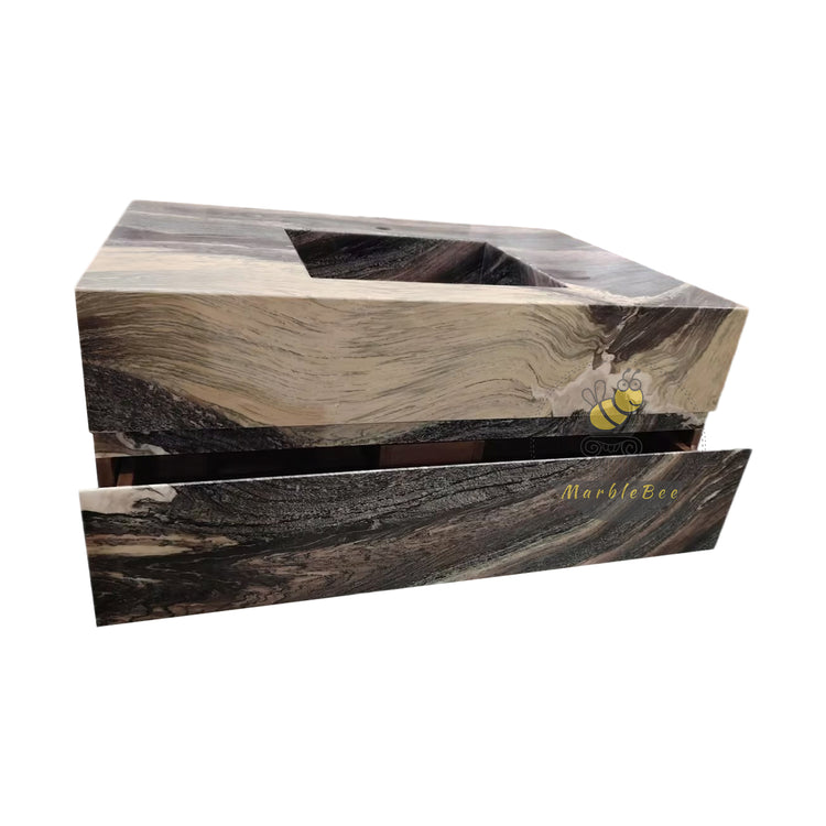 Marble Top Floating Vanity