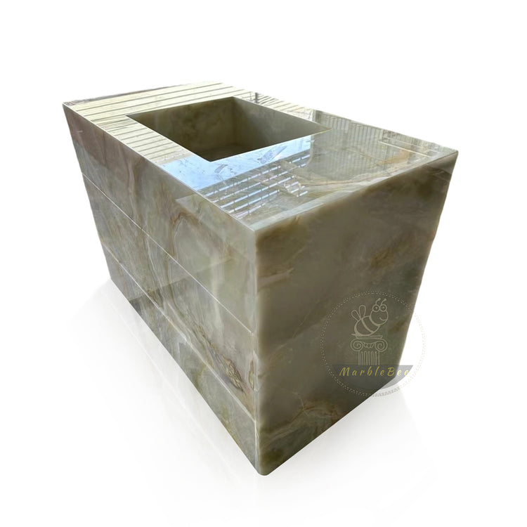 Unique Marble vanity with drawer