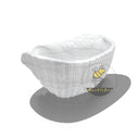 Stone Bathtub Conch shape hand-carved from Solid white stone Shell Shape Design for Your Bathroom