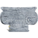 Great Wall Gray Flower Motif Marble Ionic Capital