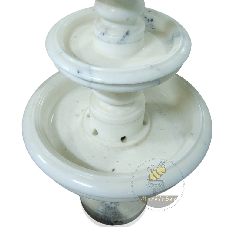 White Marble & Sunset Marble Fountain For Pond