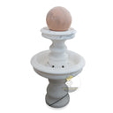 Marble sphere Fountain 2 tier 35"/ 90cm tall