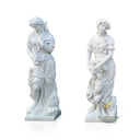 The Four Seasons – Hand-Carved White Marble Statue Set