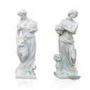 The Four Seasons – Hand-Carved White Marble Statue Set