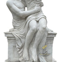 Modern Marble Sculpture of Cupid and Psyche