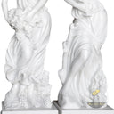 Four Seasons Marble Statues with Pedestals