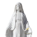 St. Mary Garden Statue – 59" Hand-Carved White Marble Sculpture