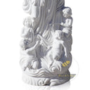 Our Lady Fatima Statue - Hand-carved White Marble