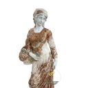Harvest Maidens – Dual Marble Statue Pair