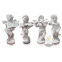 Musical Cherubs – Set of Four Hand-Carved Marble Statues