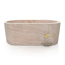 Luxury Custom Bathtub Semi-Transparent Travertine