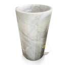 Marblebee Carrara Marble pedestal sink