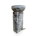 Marblebee Dark Grey Small Pedestal Sink