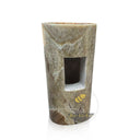 Yellow Onyx Pedestal Sink (15.75" by 15.75" by 33.07")
