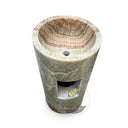 Yellow Onyx Pedestal Sink (15.75" by 15.75" by 33.07")