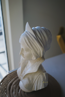 Adolfo Luchini-Inspired Marble Bust Sculpture