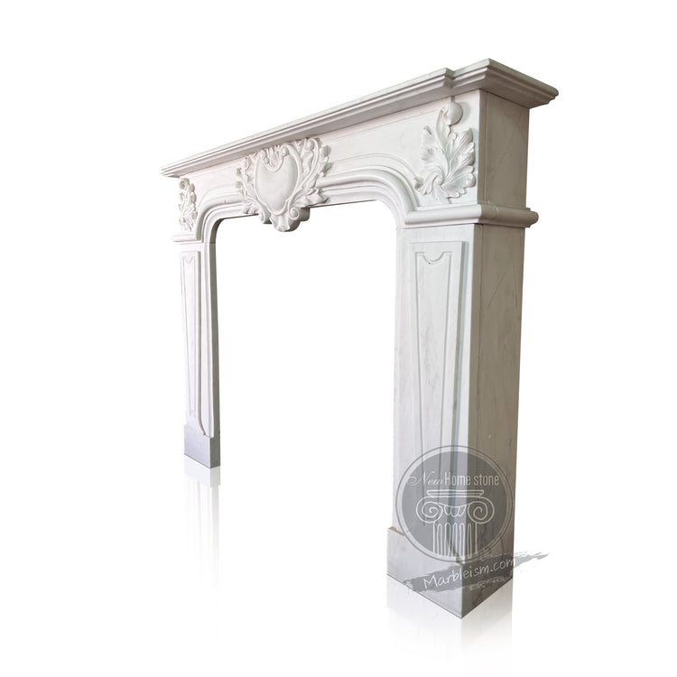 White Marble Mantel