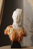 Renaissance Dual-Tone Marble Bust Sculpture