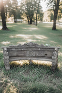 Banc de marbre de jardin de surface antique