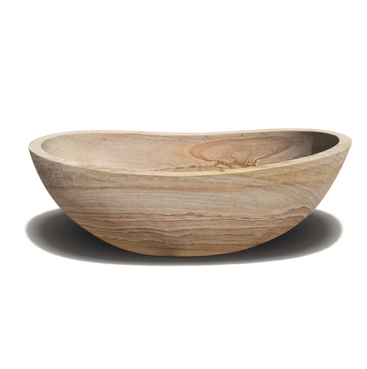 Stone tub in Japanese soaking tub style