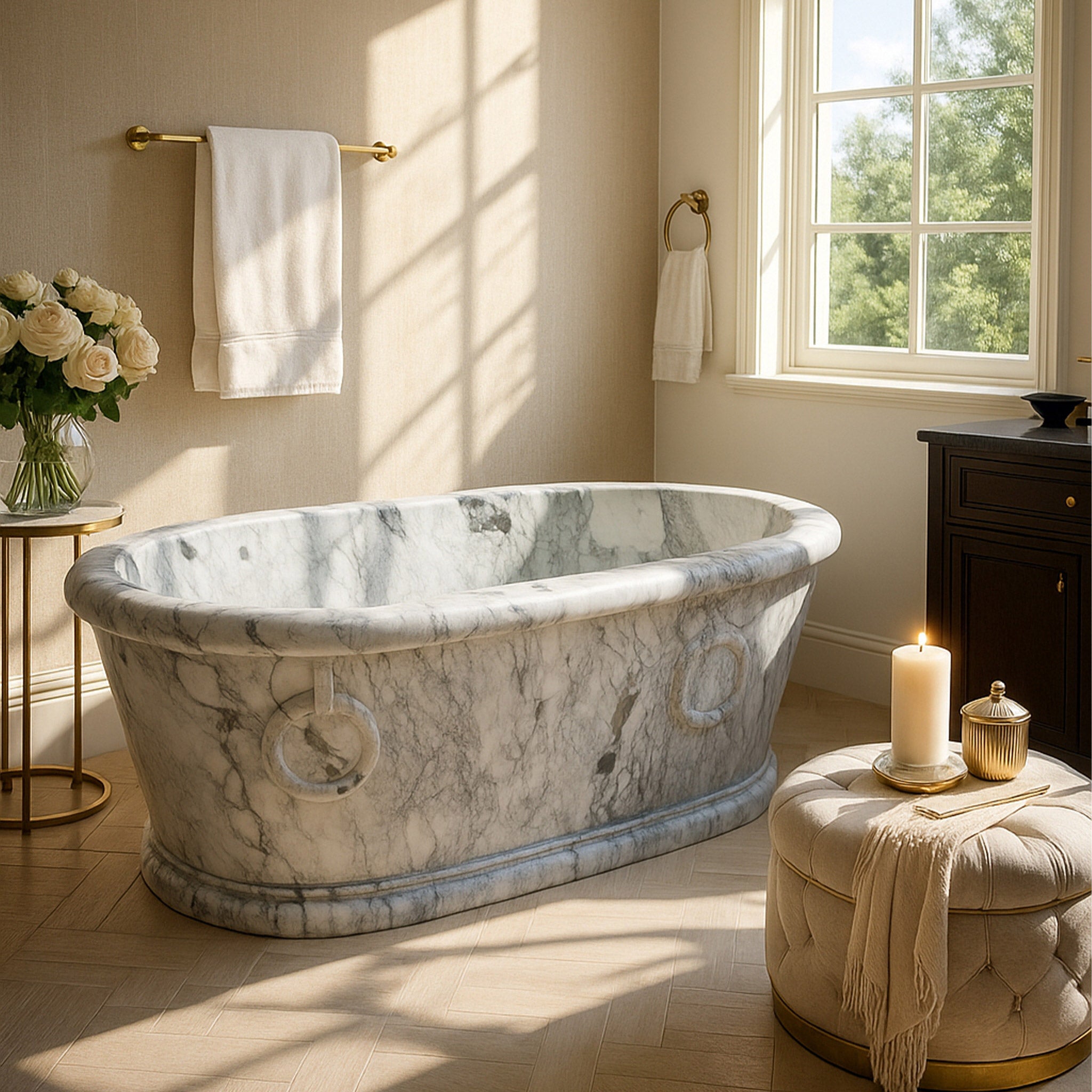 Classic Stone bathtub – Marblebee