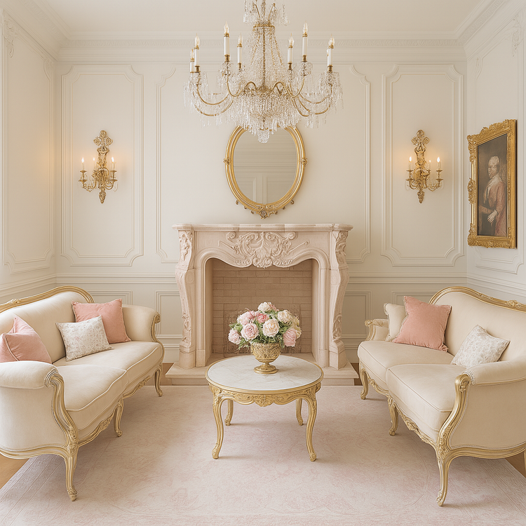 French Marble fireplace Spanish Beige Marble