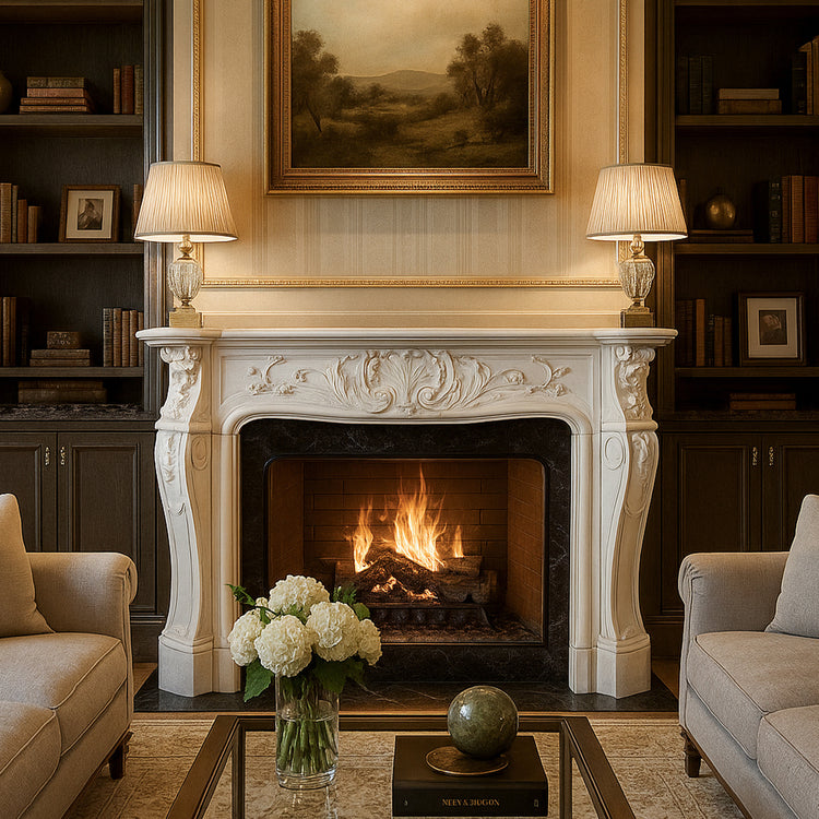 White Marble mantel