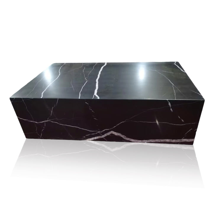 Black Marble Coffee Table Nero Marquina, In Stock with Free Delivery