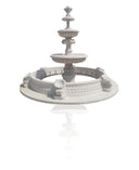 3-tier Marble Fountain White Marble