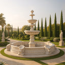 3-tier Marble Fountain White Marble