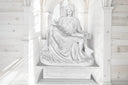 Marble statue replica of La Pietà di Michelangelo