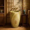Green Onyx Pedestal Sink (17.72" by 17.72")