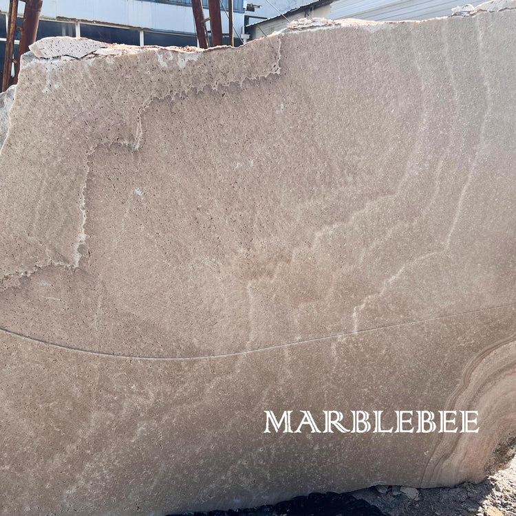 Semi-Transparent Travertine Marble Sample