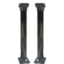Colonnes de marbre noir
