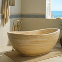 Natural Stone Bathtub hand-carved from Sandstone