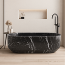Custom Marble Bathtub - Marblebee Design Nero Marquina black marble tub