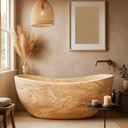 Custom Natural Stone Bath Tub hand-carved from Sandstone