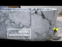 Marblebee Marble bathtub Arabescato White Marble