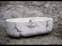 Marblebee Marble bathtub Arabescato White Marble