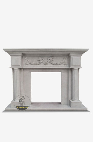 French Neoclassical Marble Mantel
