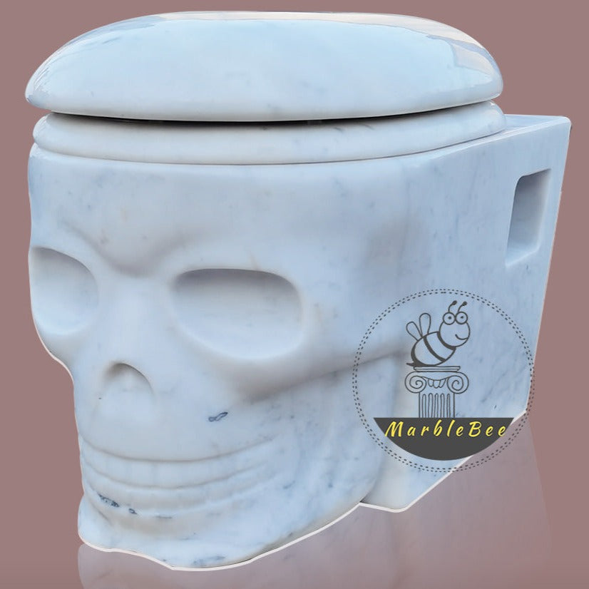 White Marble Toilet For Sale
