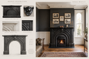 Pennsylvania Historic Home Project | Custom Carved Black Marble Fireplace Mantel Installation