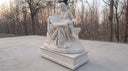 California Church Project Custom White Marble Pietà Statue Installation