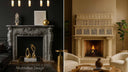 Cozy Meets Chic: Cottagecore & Farmhouse Spaces with Marble Fireplaces