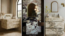 Designing Bathrooms from Minimalist Serenity to Maximalist Splendor with Marble Vanities