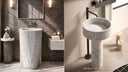 Marble Pedestal Sink Styles Interior Designers Are Loving in 2026
