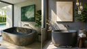 Marble Tub Ideas for Rustic Yet Refined Modern Farmhouses
