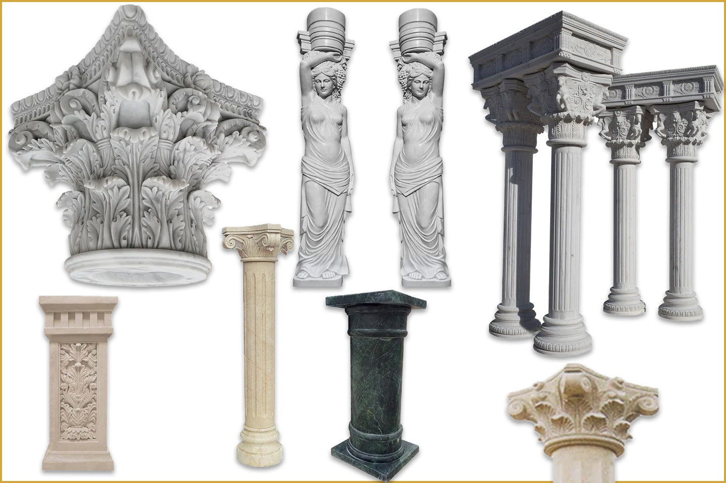 Stone Column Types Stone Columns Dimensions & Drawings